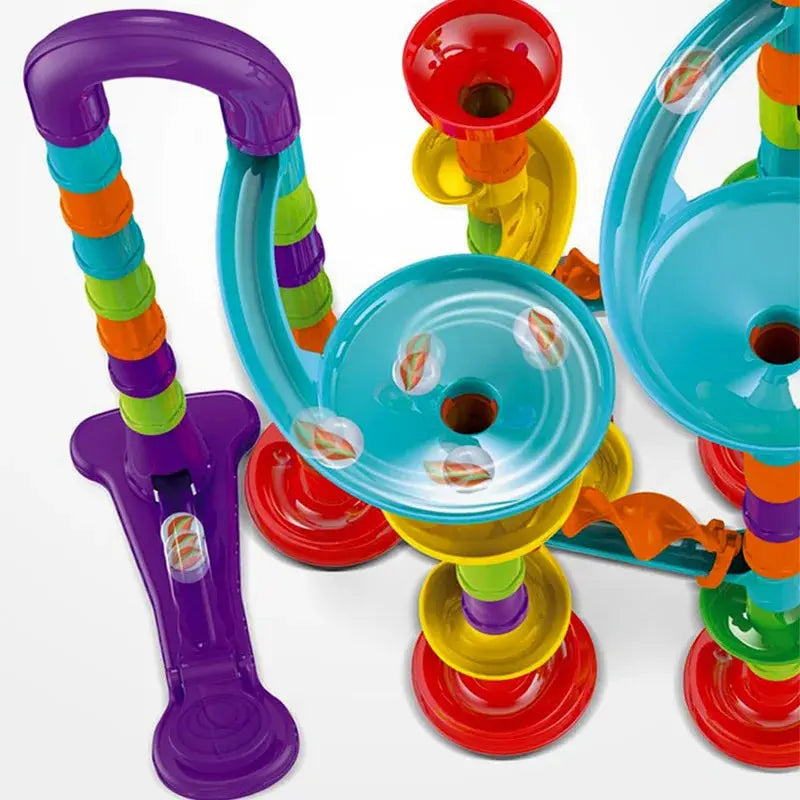 Building Block Marble Run Pillar Playset My Store