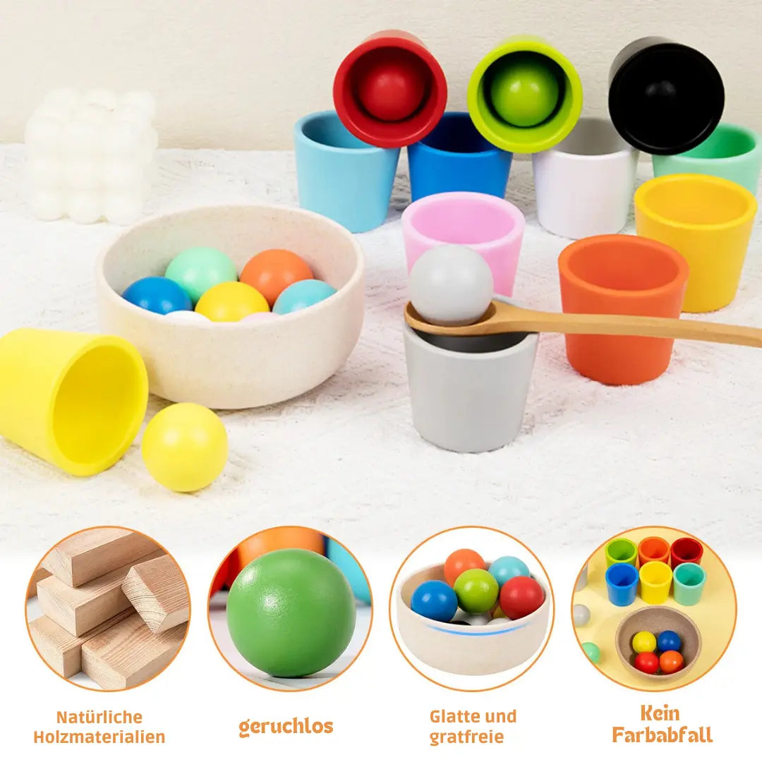 Montessori Sorting and Colour Recognition Wooden Set My Store