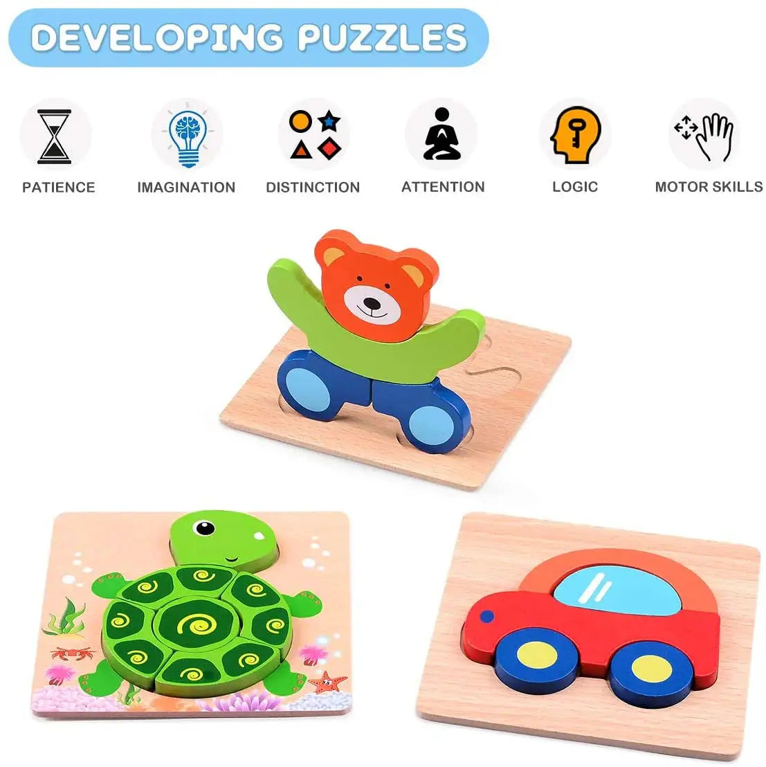Nature Puzzle - Montessori Animal Shapes My Store