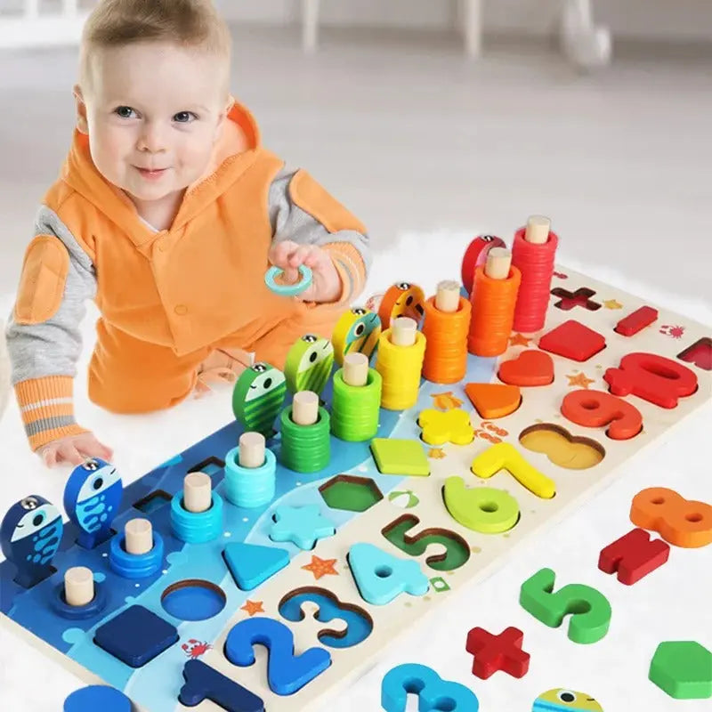 WoodenEdu | Cognitive Learning Game - Montessori Wooden Board My Store