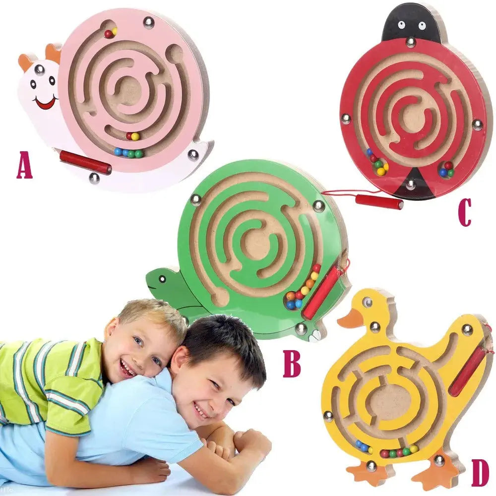 Animal Adventure Labyrinth – Magnetic Wooden Puzzle My Store