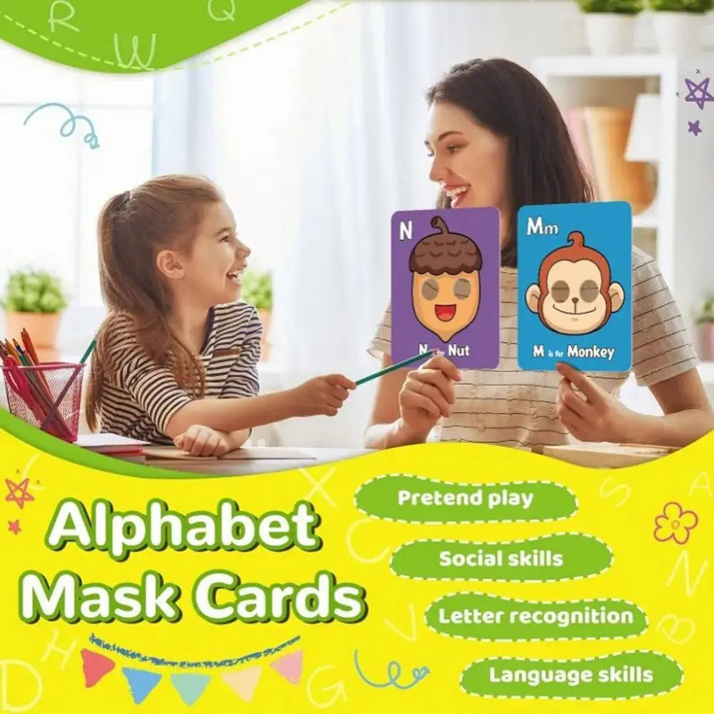Alphabet Learning Cards with Animal Designs My Store
