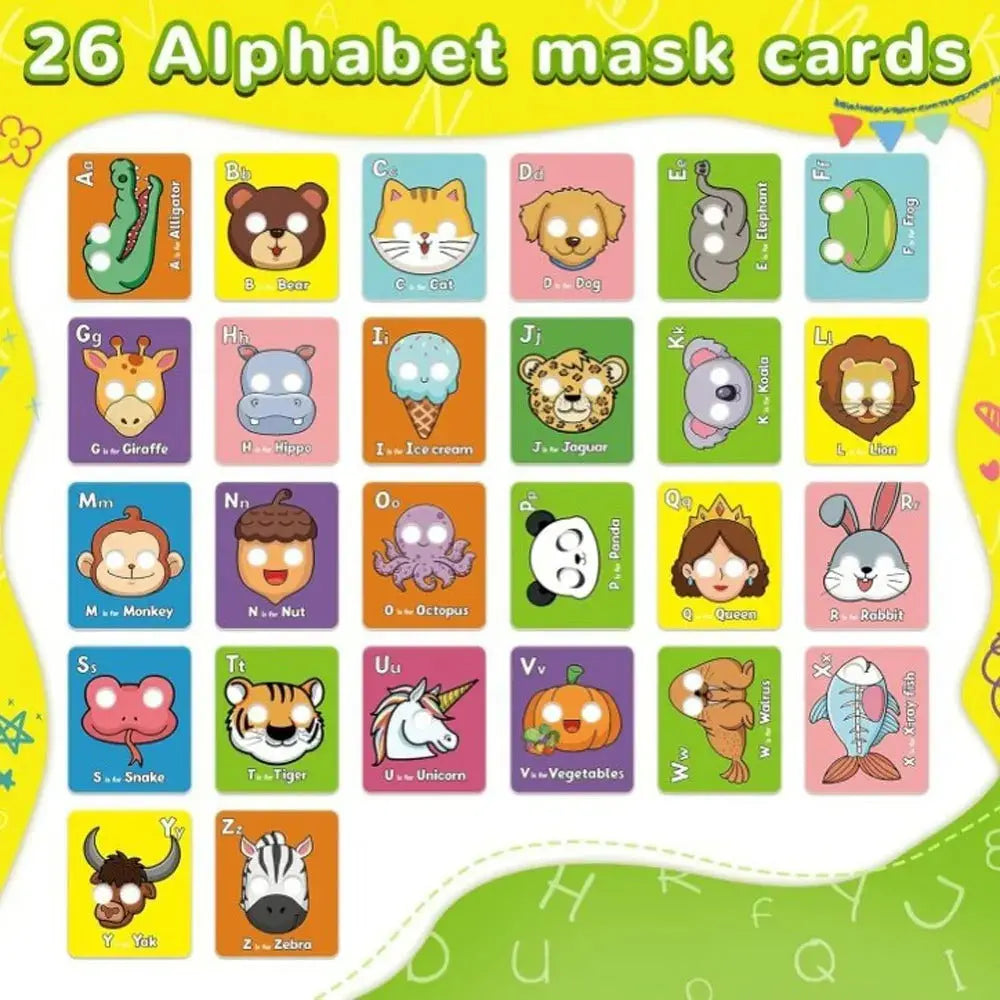 Alphabet Learning Cards with Animal Designs My Store