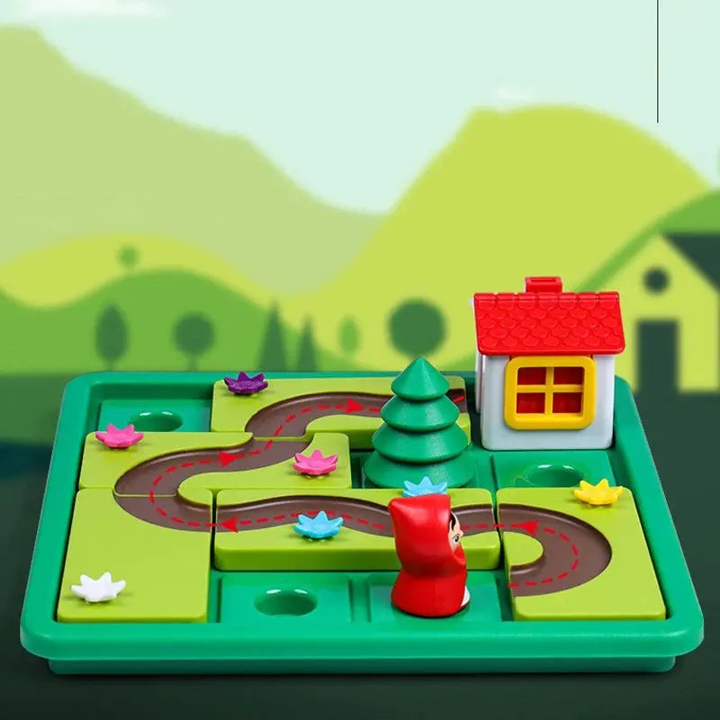 Montessori Little Red Riding Hood Puzzle and Skill Game My Store