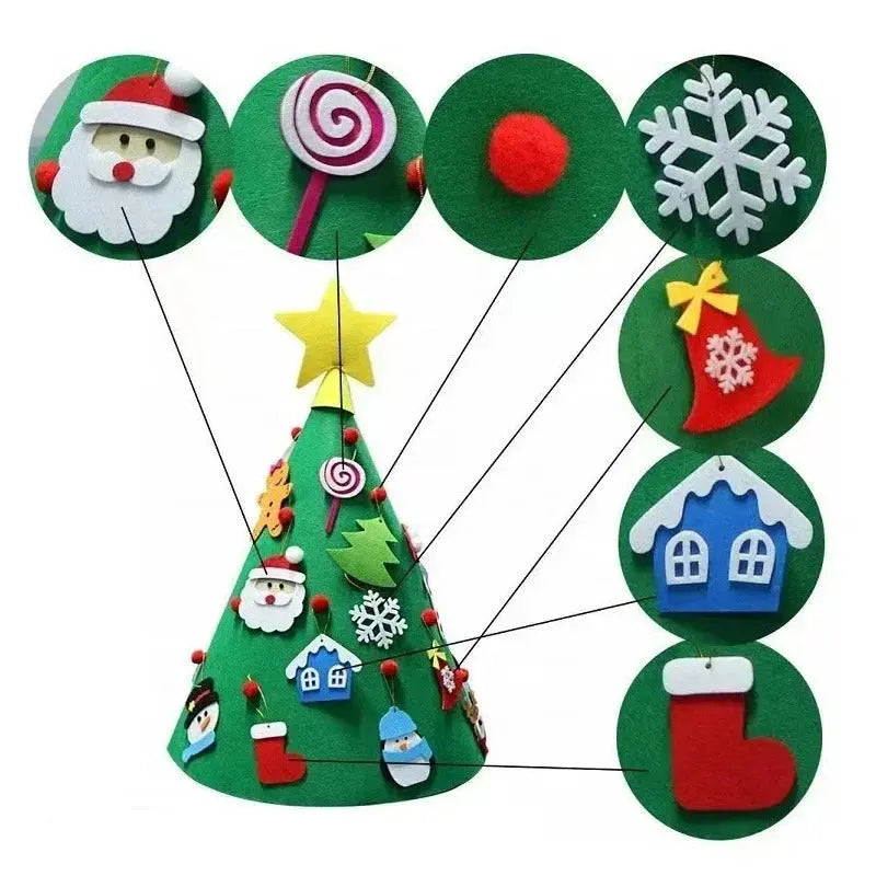 Montessori 3D Felt Christmas Tree My Store