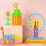 Flake-shaped Montessori Building Blocks My Store