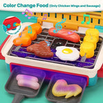My First BBQ Grill – Children's Kitchen with Smoke Effect and Colour-Changing Food My Store