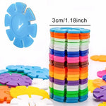 Flake-shaped Montessori Building Blocks My Store