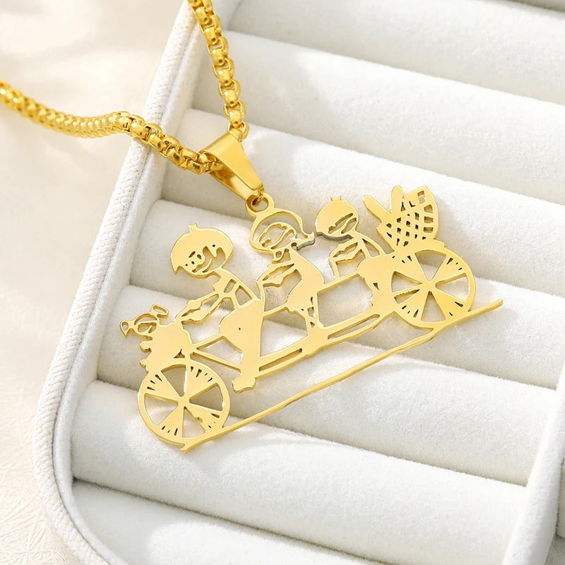 Personalised Children's Drawing as a Necklace My Store