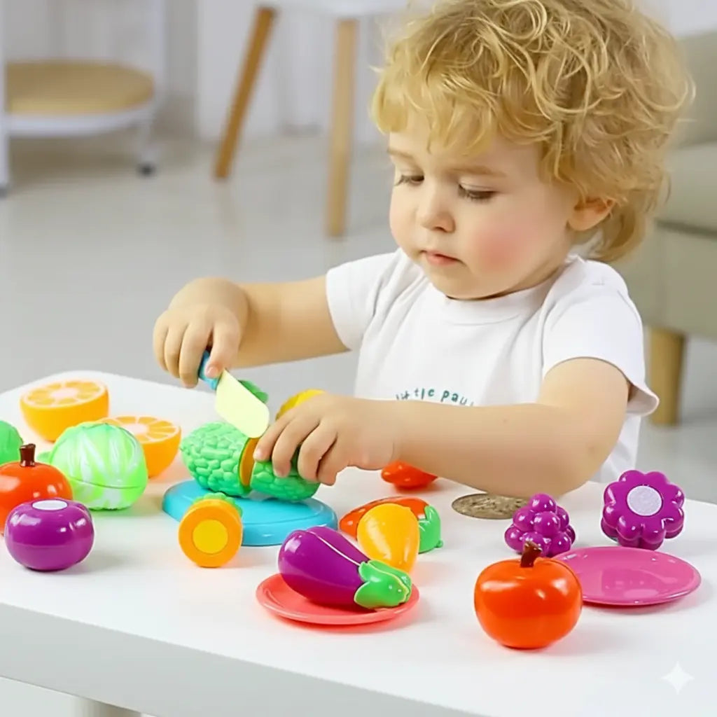 Fruit and Vegetable Cutting Play Set My Store