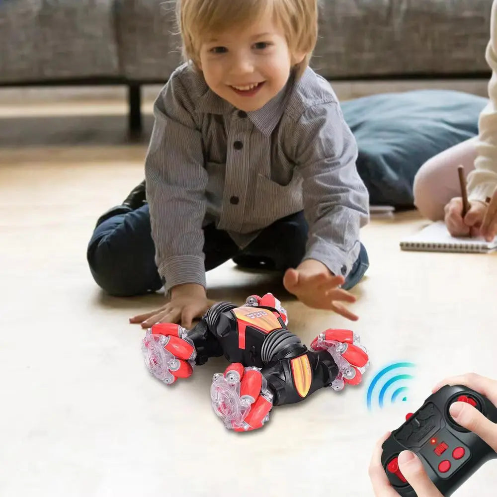 2in1 Hand-Controlled Stunt Car with Additional Remote Control My Store