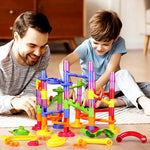 Building Block Marble Run Pillar Playset My Store