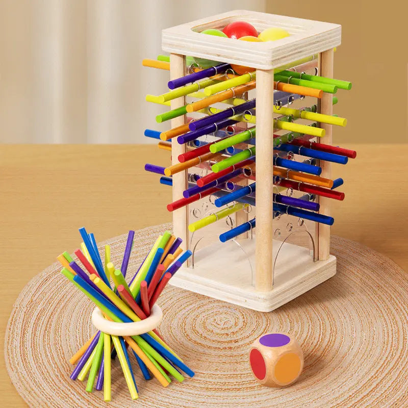 Educational 3-in-1 Wooden Ball and Stick Skill Game My Store