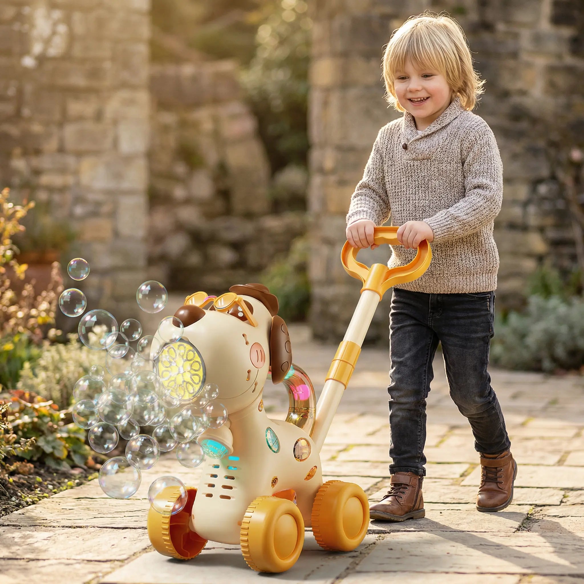 Light-Up Bubble Cart – Push Toy for Children My Store