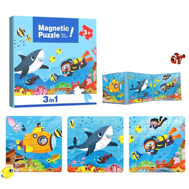 Magnetic Montessori Puzzle Book My Store