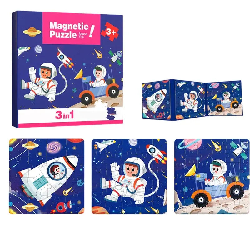 Magnetic Montessori Puzzle Book My Store