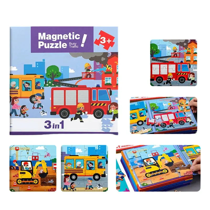 Magnetic Montessori Puzzle Book My Store