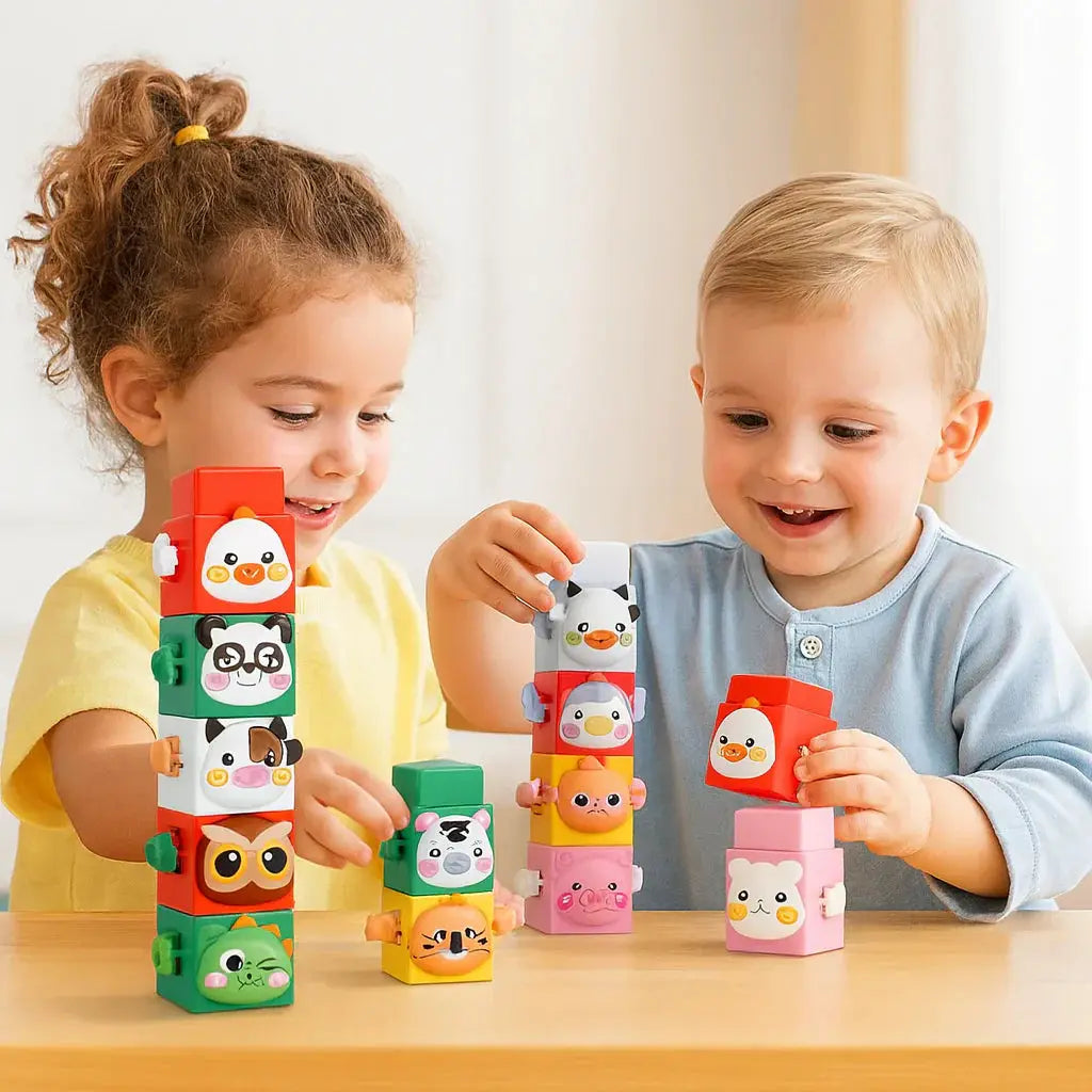 Educational Montessori Animal Stacking Set Construction Toy My Store