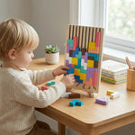 Montessori Wooden Building Blocks and Shapes Game My Store