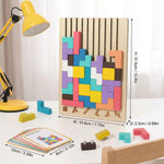 Montessori Wooden Building Blocks and Shapes Game My Store