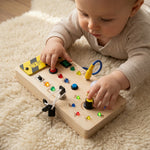 Montessori Activity Board Made of Wood My Store